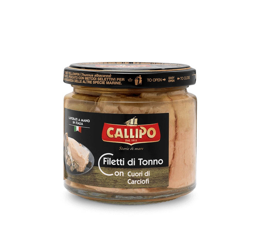 callipo-filets-de-thon-aux-c-urs-d-artichaut-bocal-verre-antipasti image 1