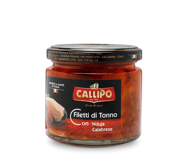 callipo-filets-de-thon-la-nduja-calabraise-pic-e-bocal-verre image 1