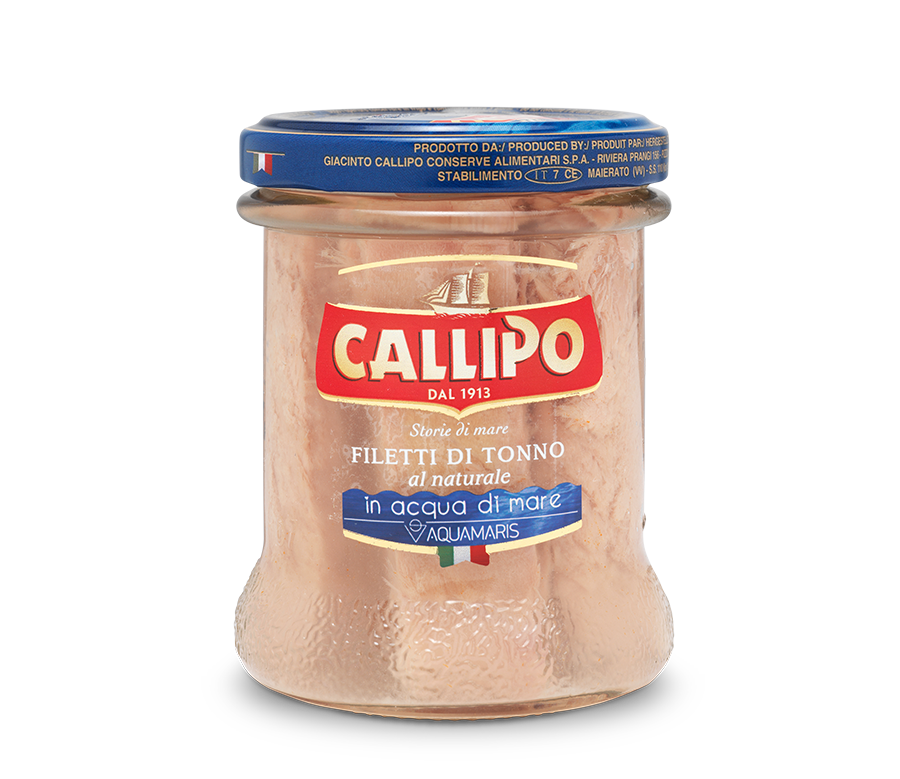 callipo-filets-de-thon-l-eau-de-mer-aquamaris-bocal-verre image 1