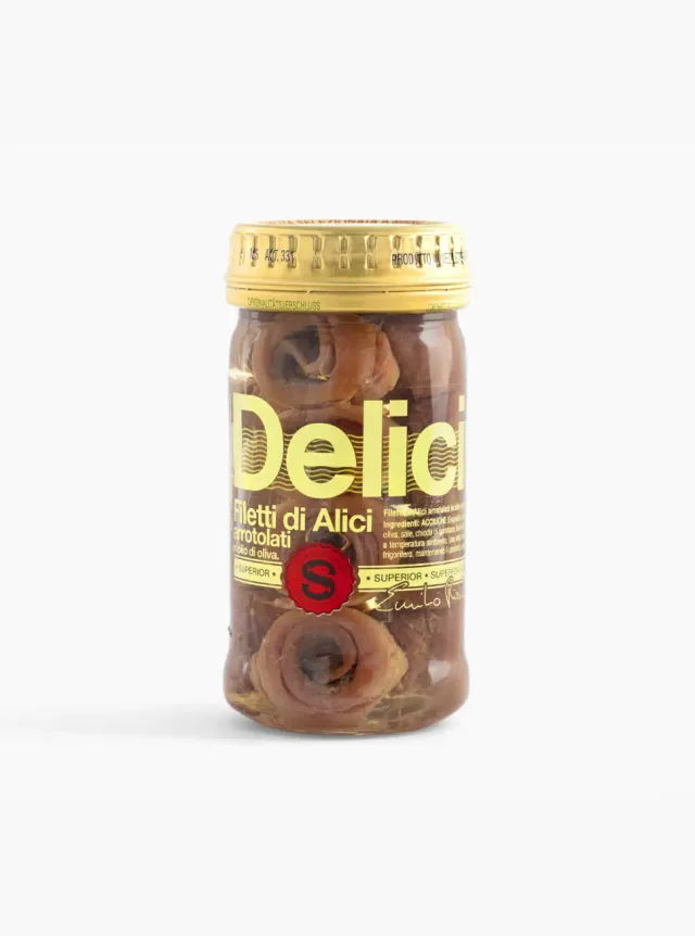 delicius-filetti-di-alici-arrotolati-in-olio-di-oliva-anchois-roul-s-en-bocal-ve image 1