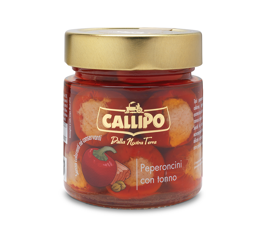callipo-storie-di-mare-vetro-piments-rouges-de-calabre-farcis-au-thon image 1