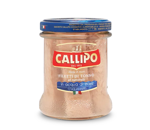 callipo-filets-de-thon-l-eau-de-mer-aquamaris-bocal-verre image 1