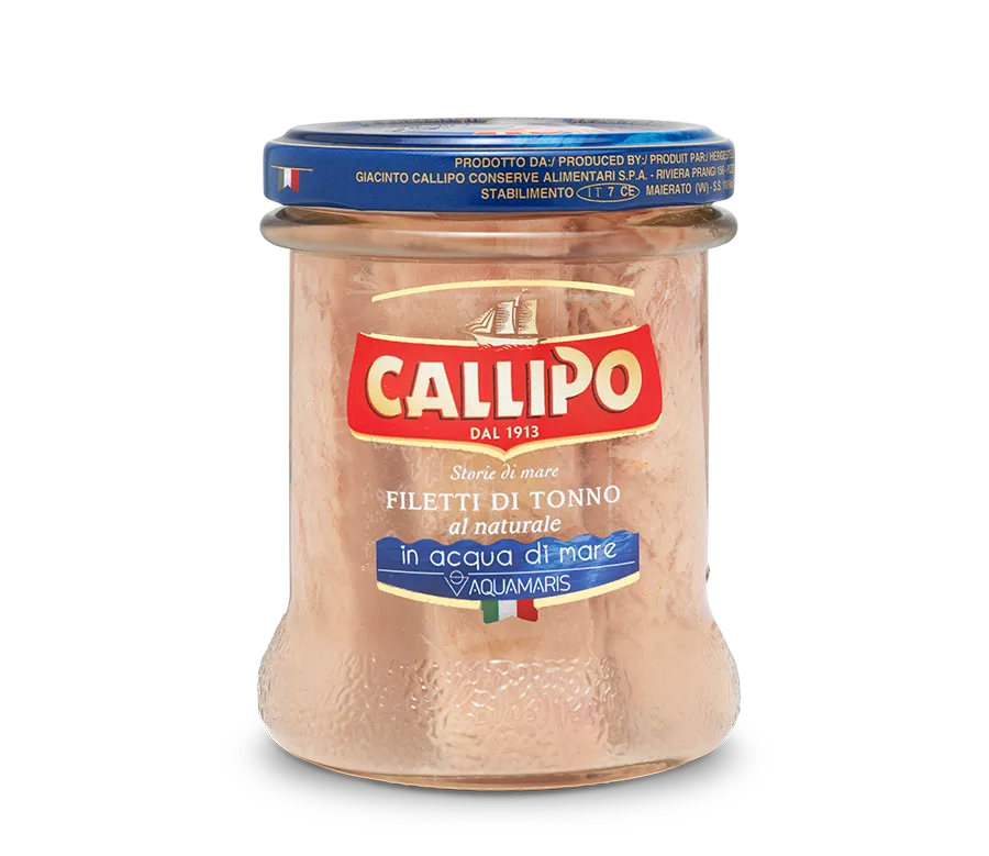 callipo-filets-de-thon-l-eau-de-mer-aquamaris-bocal-verre image 1