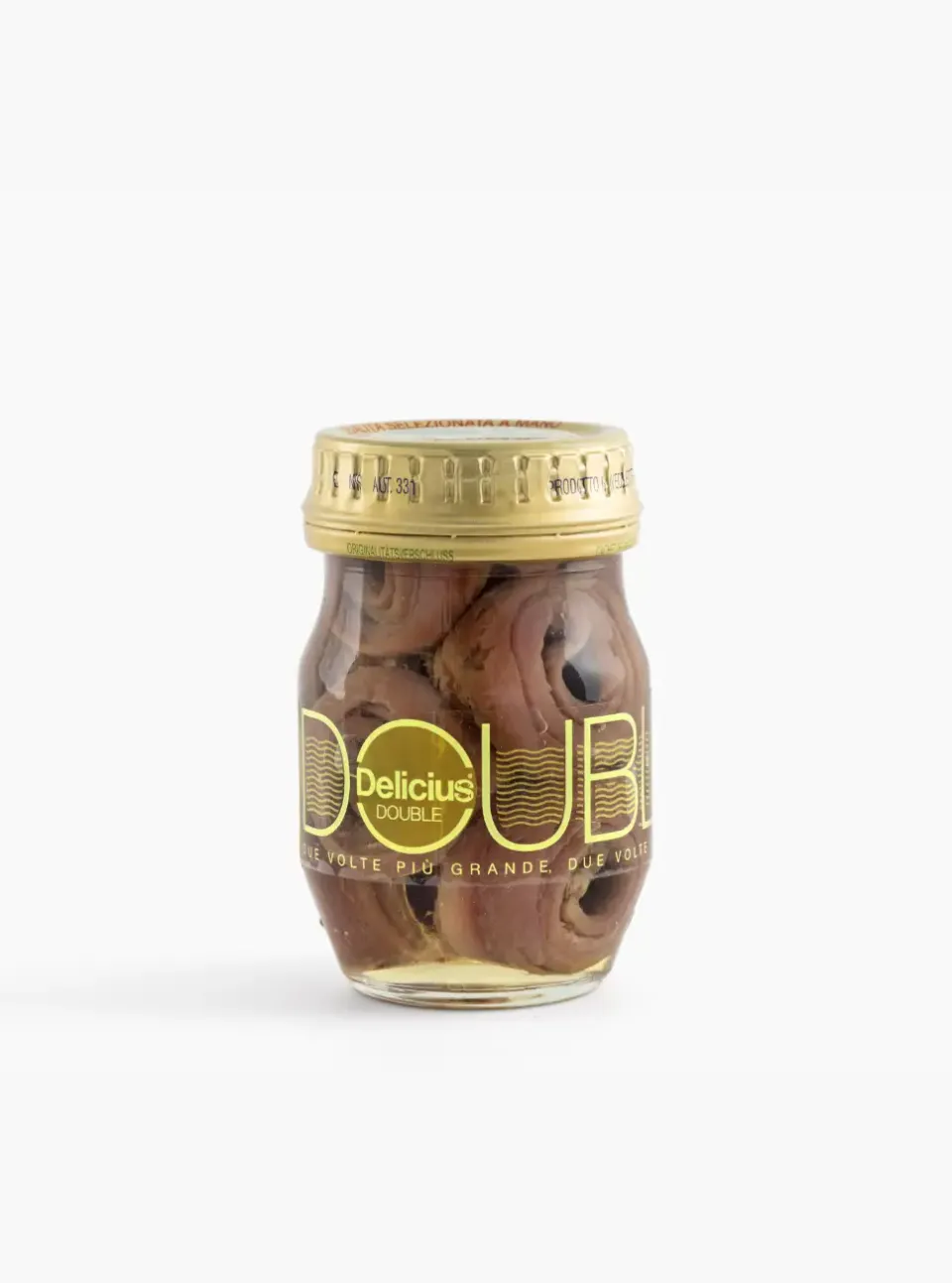 delicius-filetti-di-alici-arrotolati-double-en-huile-d-olive-bocal-verre image 1