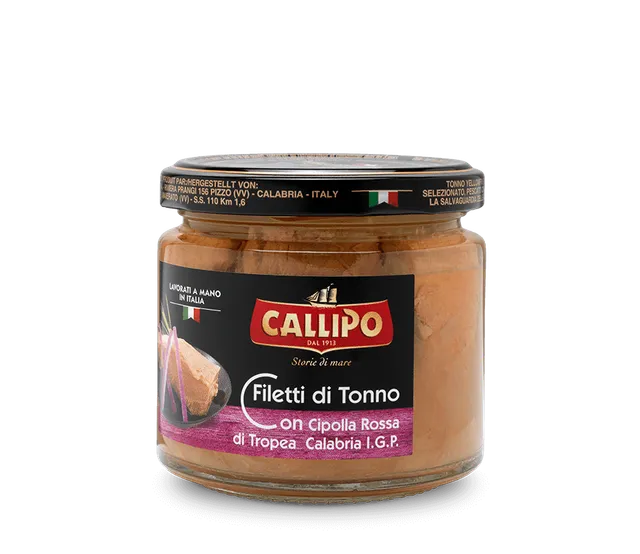 callipo-filets-de-thon-l-oignon-rouge-de-tropea-igp-bocal-verre image 1